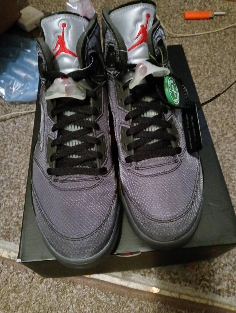 Jordan Sneakers in Purple, Black, Red